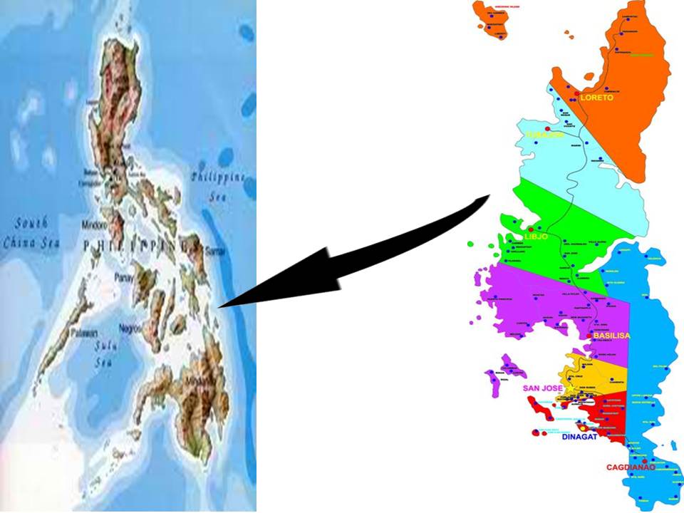 map of province of dinagat islands